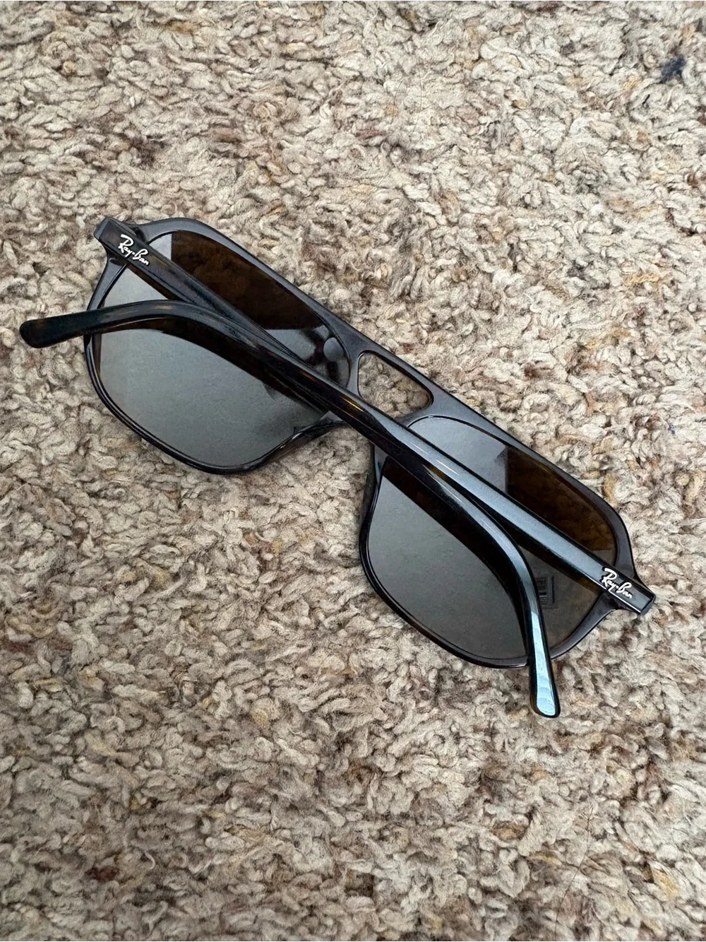 Ray-Ban Men's Tortoiseshell Brown Lens Sunglasses